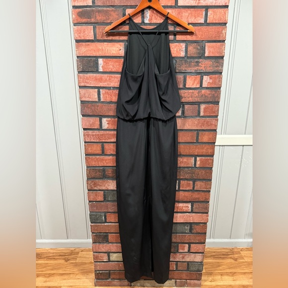 Tibi Halter Crisscross Silk Maxi Dress - Picture 4 of 14